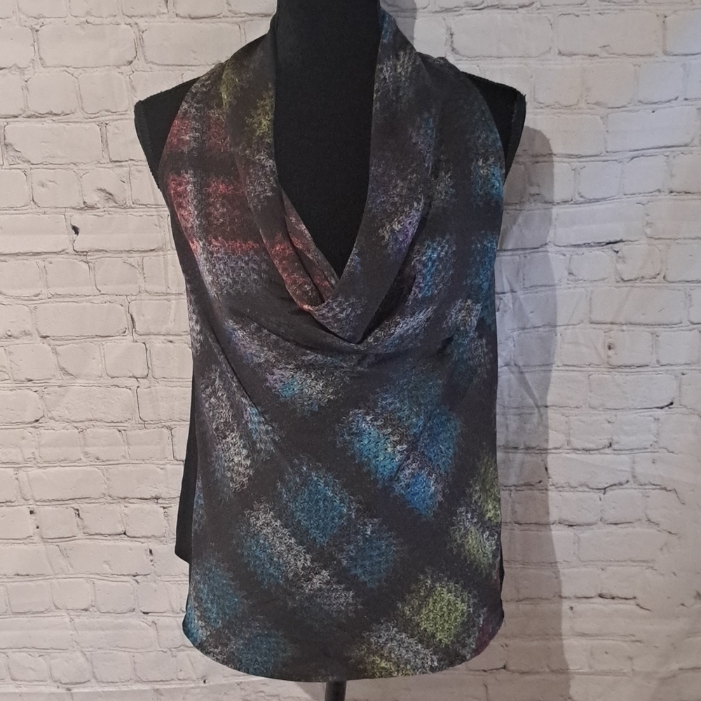 TRINA TURK USA unique silky blouse, $198.00 (DEFECT)